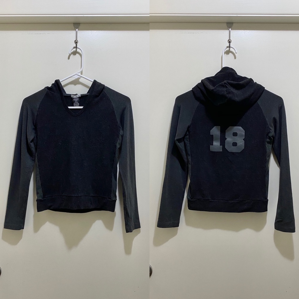 Buffalo by David Bitton 18 Grey Raglan Hoodie S